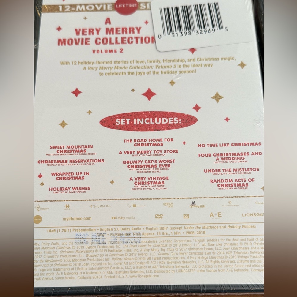 Lifetime 12 Movies Set each Very Merry Christmas Collection Volume 1,2,3 DVD NEW - Picture 5 of 8